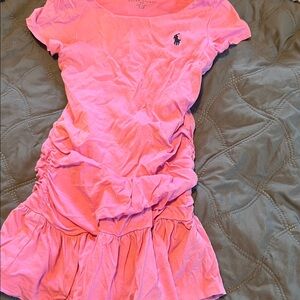 Pink Polo Dress with Logo 3t